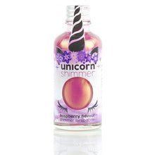 Load image into Gallery viewer, Raspberry flavour unicorn shimmer syrup
